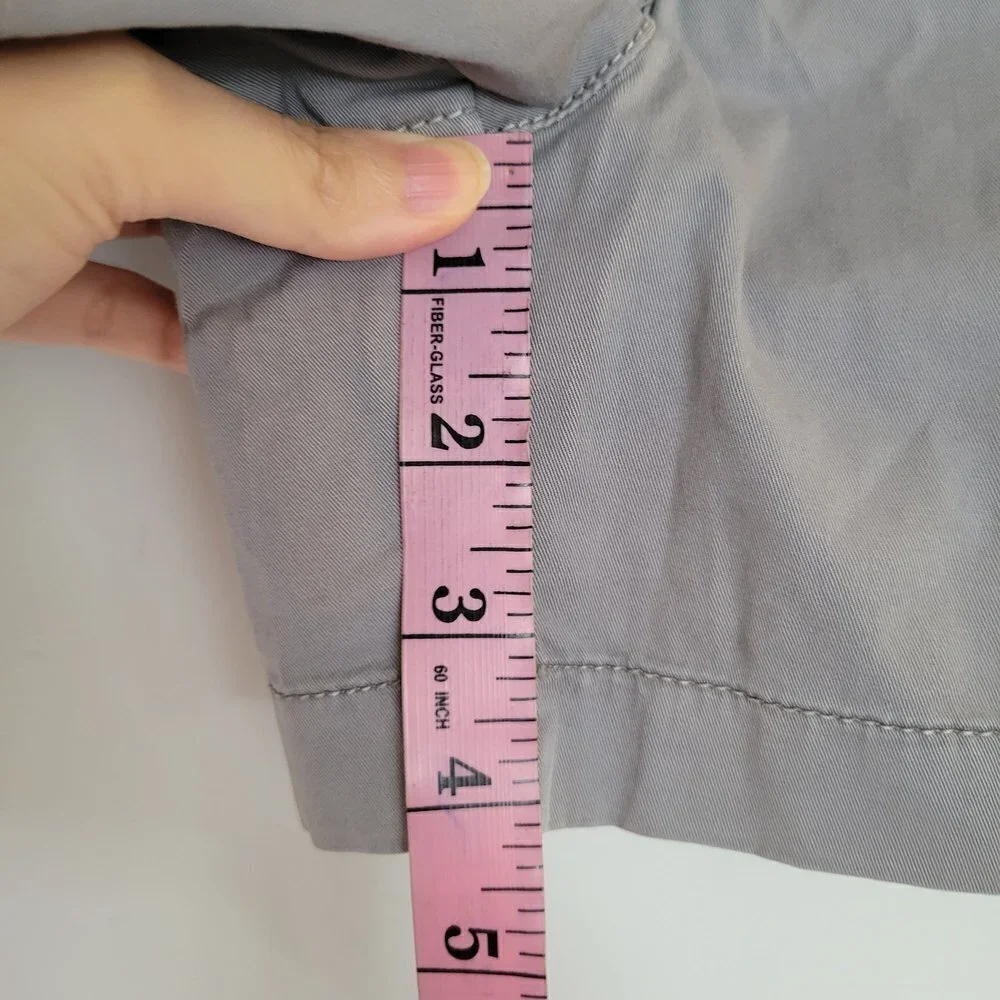 NEW J. Crew Chino Gray Cotton Blend 4in Shorts Style G2331 Size 00